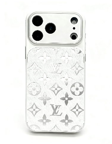 Monogram Embossed Leather-Finish iPhone Case