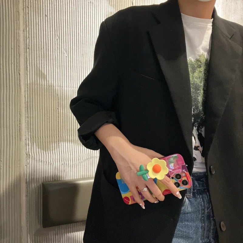 Blomst med snor til iPhone etui