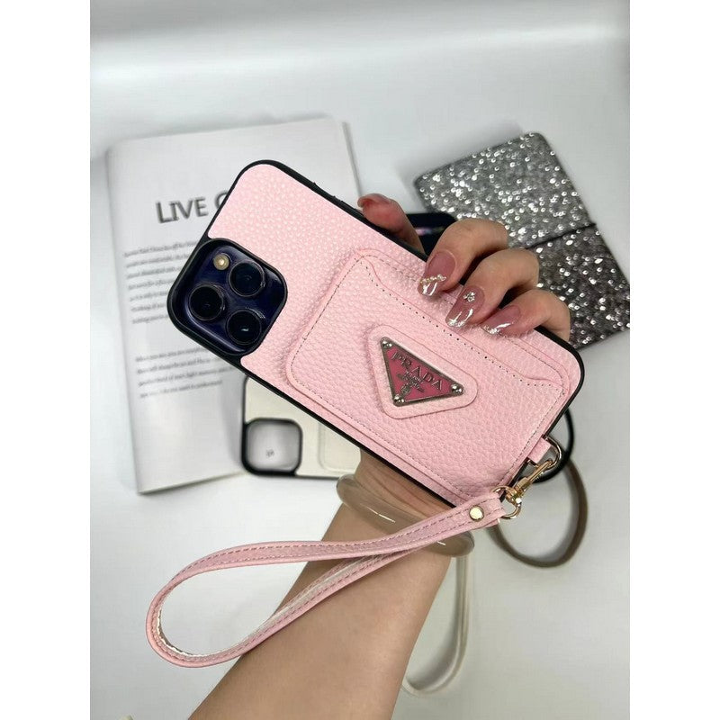 Lyxig fyra färger kortväska iPhonefodral