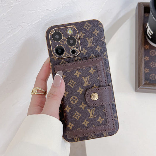 Ylellinen Classic Color Card Bag iPhone -kotelo