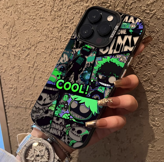 Levende Anime Graffiti iPhone-cover: Cool grafisk kunstdesign