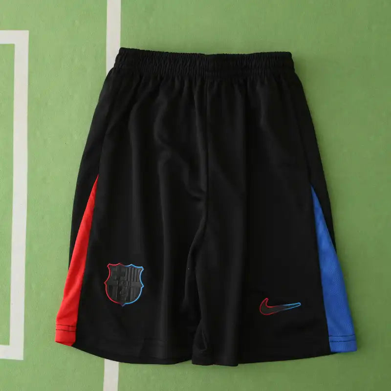 F.C. Uniforme infantil de visitante do Barcelona para a temporada 24/25, em comemoração ao seu 125º aniversário.