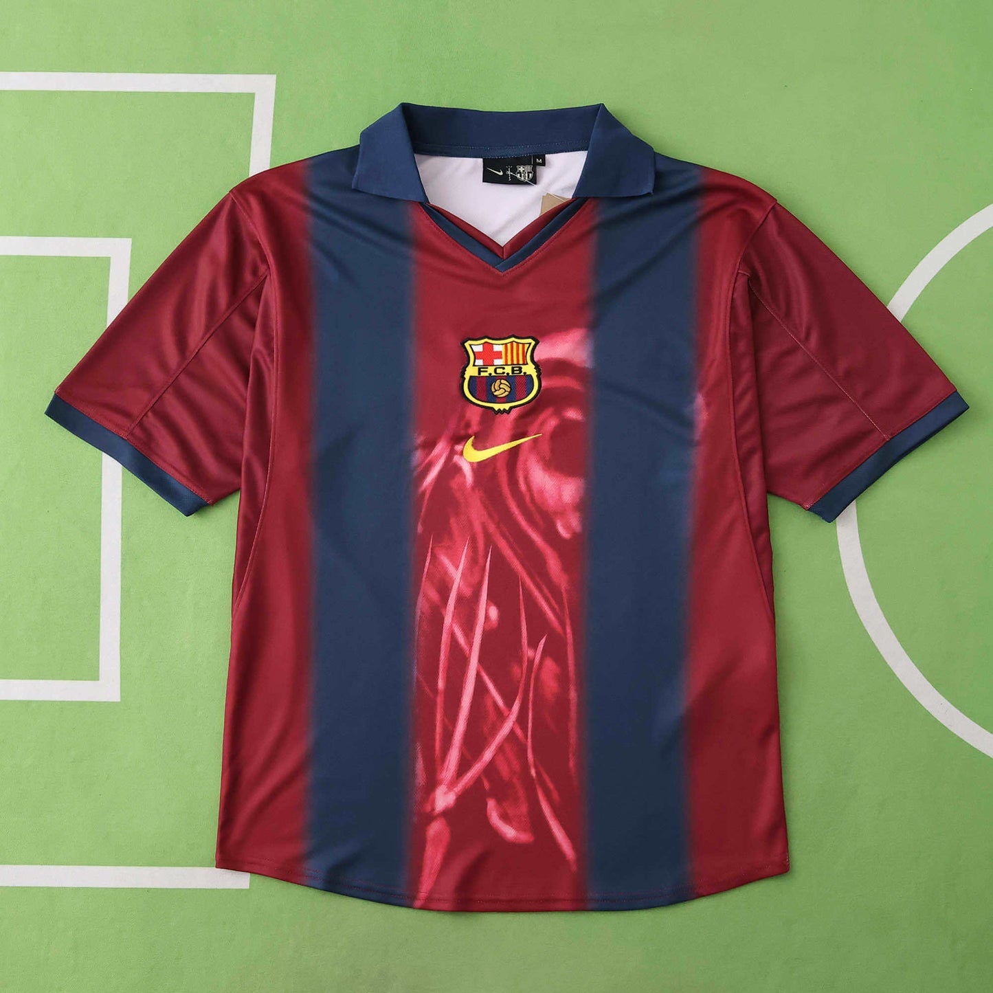 Maillot FC Barcelone CJ x Skeleton Retro Saison 00/01