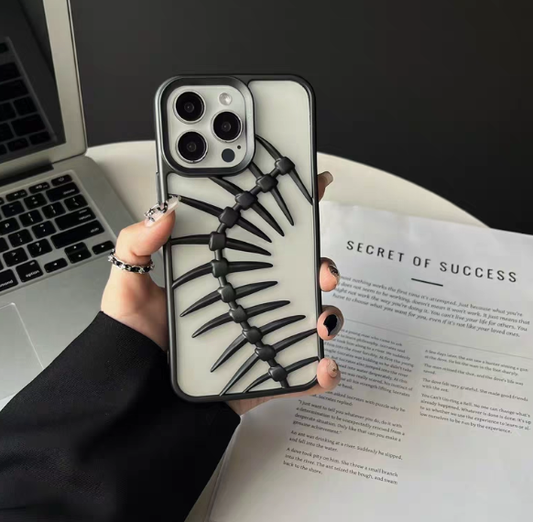 Skelet Fishbone Edgy iPhone-etui: Fed gotisk æstetisk