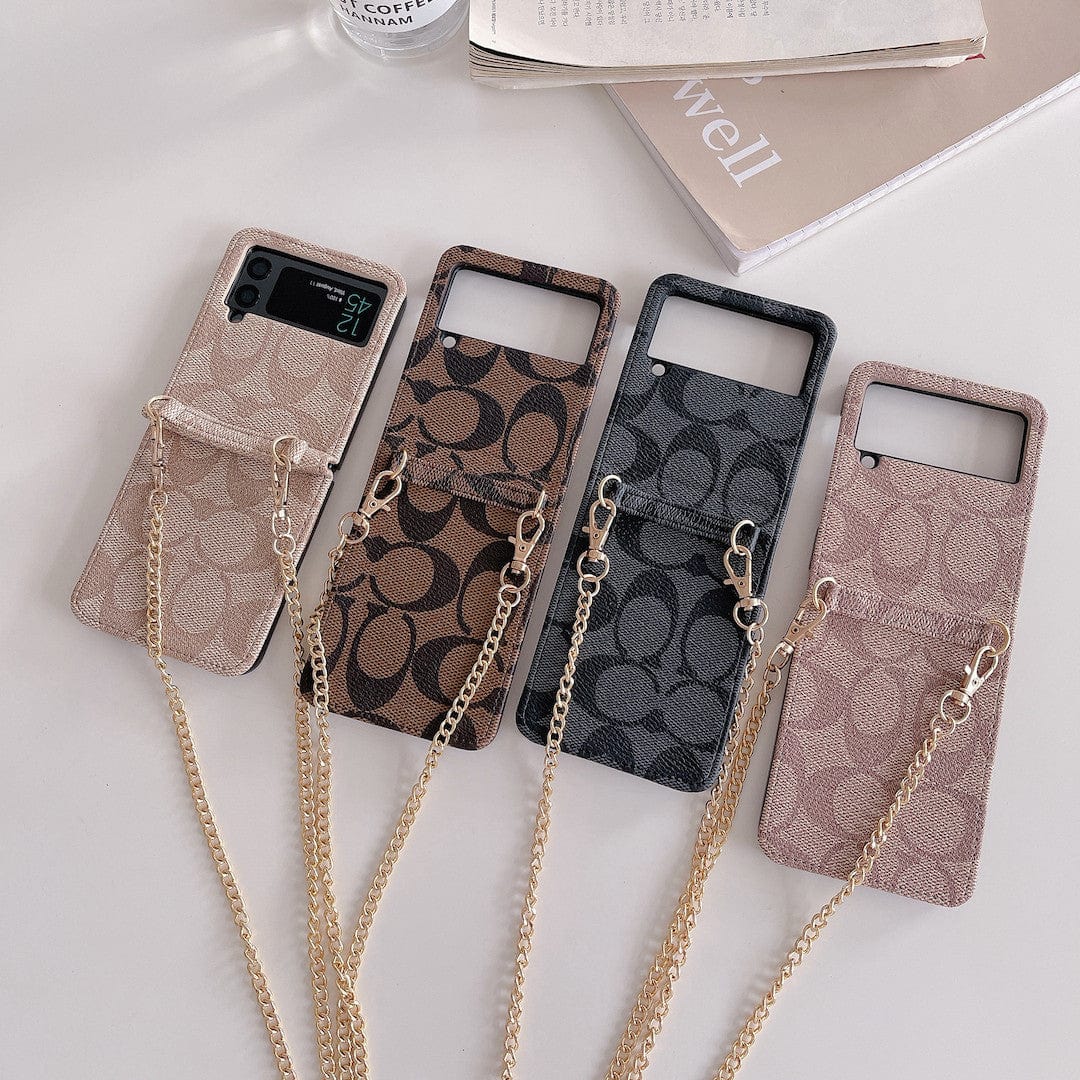 Coach 삼성 Z Flip/Z 접이식 휴대폰 케이스