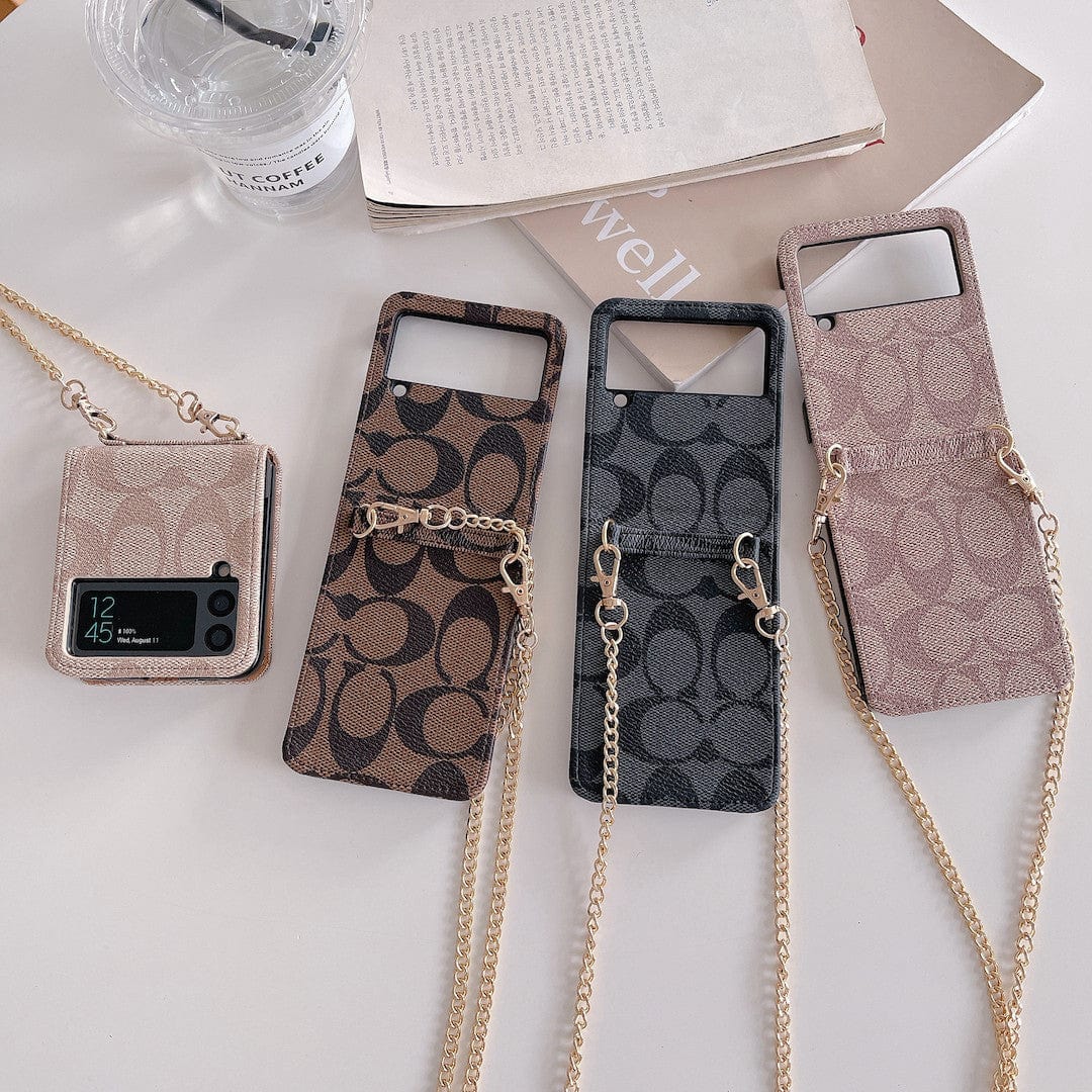 Coach 삼성 Z Flip/Z 접이식 휴대폰 케이스