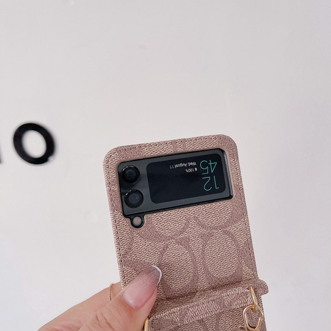 Coach 삼성 Z Flip/Z 접이식 휴대폰 케이스