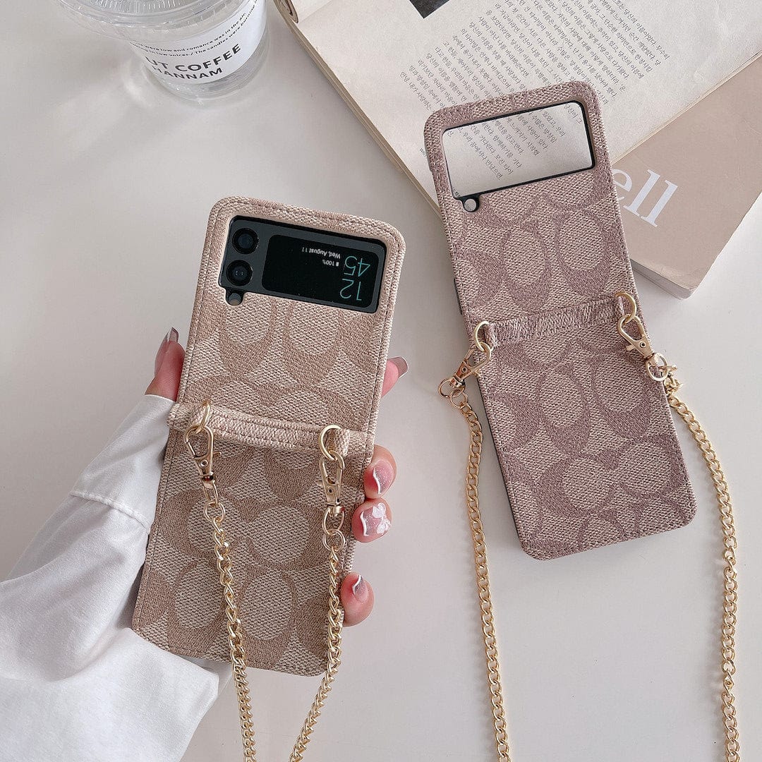 Coach 삼성 Z Flip/Z 접이식 휴대폰 케이스