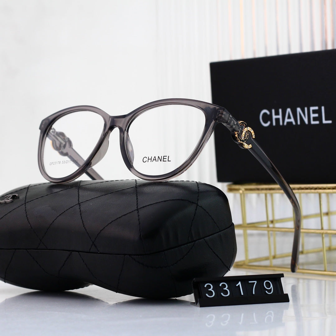 Cat-Eye Diamond Metal Logoglasögon