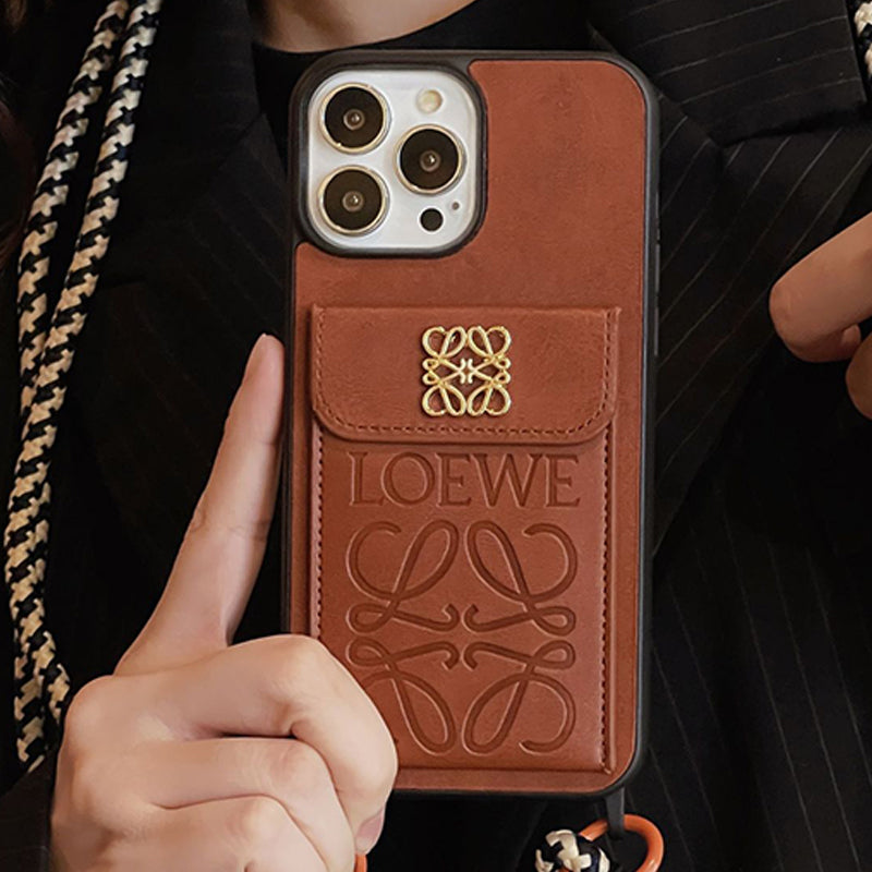 Loe iPhone-Hülle aus Leder mit Kartenhalter