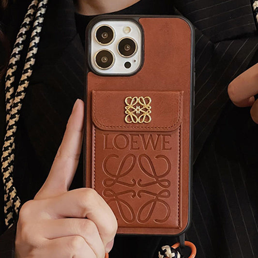 Loe Card Holder -nahkainen iPhone-kotelo