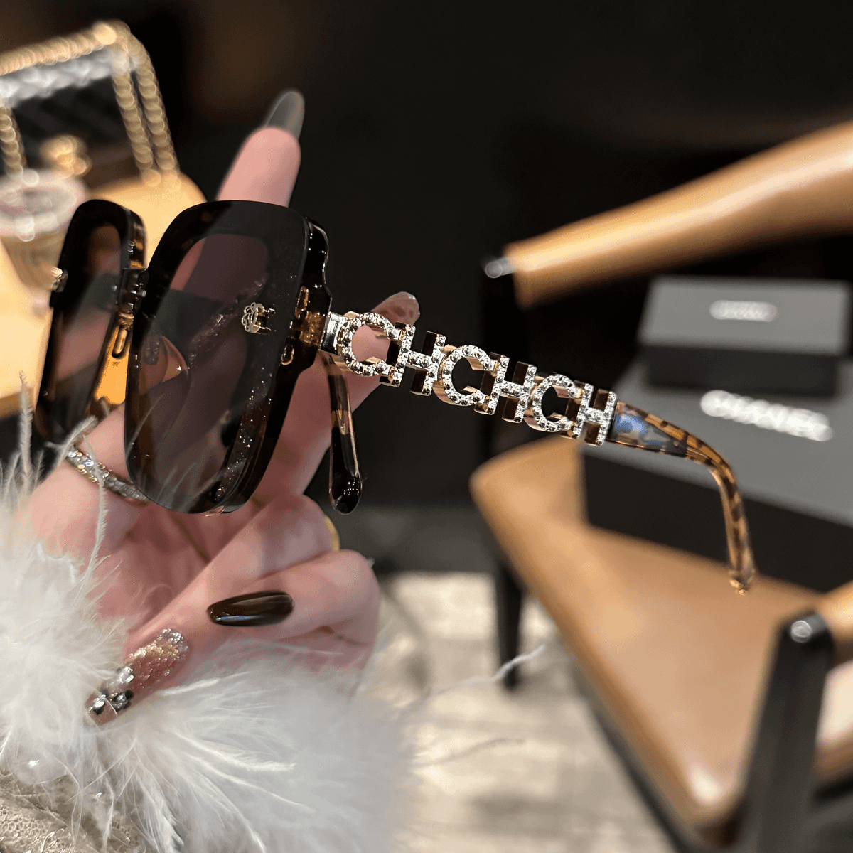 Mukautetut Luxury HD -polarisoidut aurinkolasit naisille - UV-suoja ajamiseen ja matkustamiseen