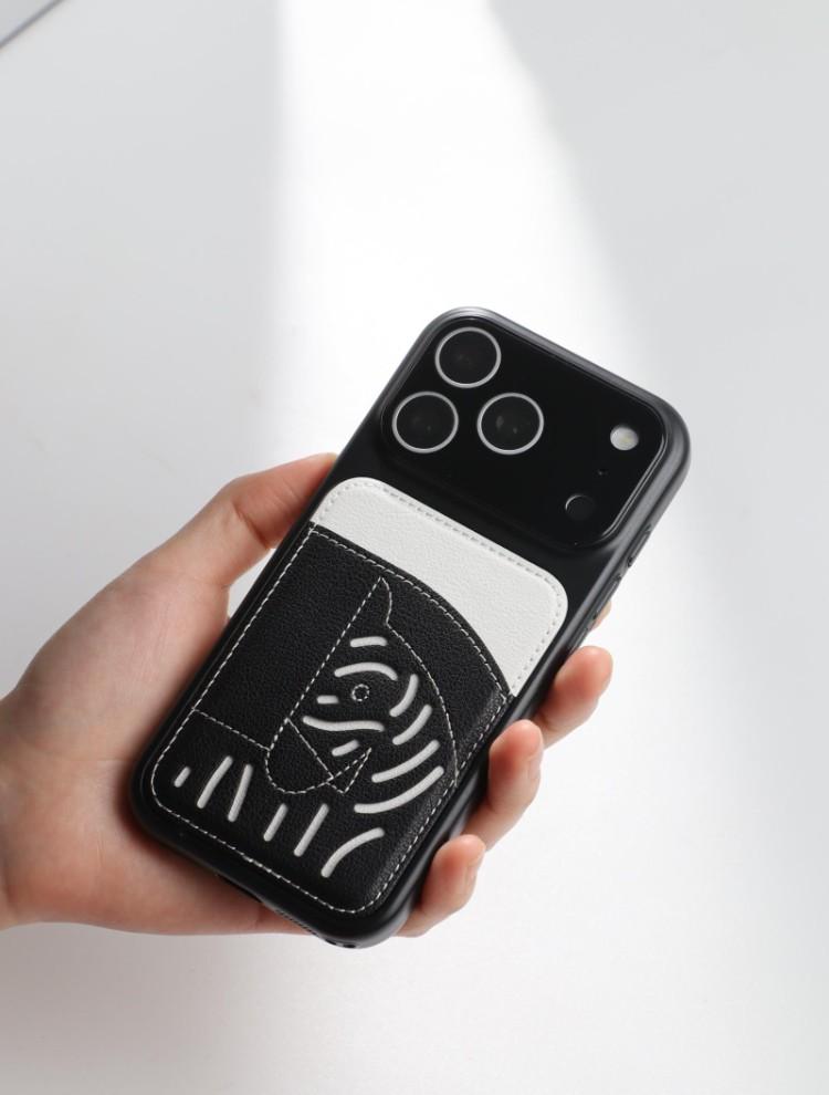 2026년 신규 프리미엄 가죽 카드 슬롯 iPhone 케이스 - 말의 해 한정판