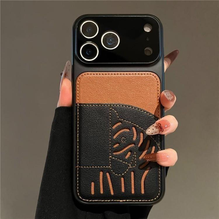 2026년 신규 프리미엄 가죽 카드 슬롯 iPhone 케이스 - 말의 해 한정판