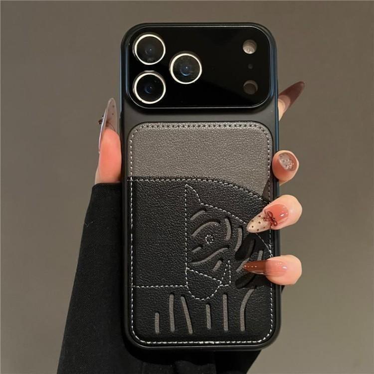 2026년 신규 프리미엄 가죽 카드 슬롯 iPhone 케이스 - 말의 해 한정판
