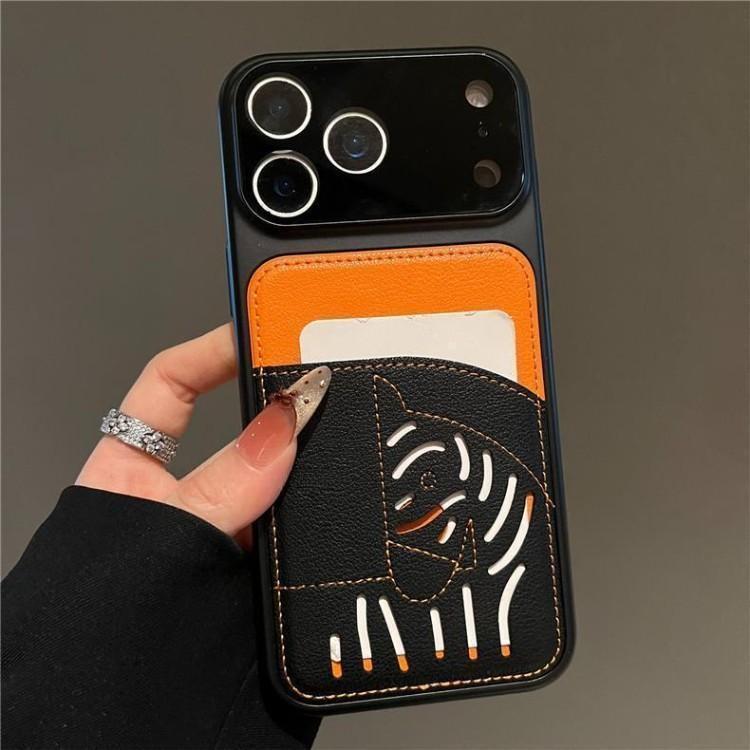 2026년 신규 프리미엄 가죽 카드 슬롯 iPhone 케이스 - 말의 해 한정판