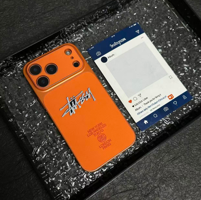 Premium Embossed Leather iPhone Case