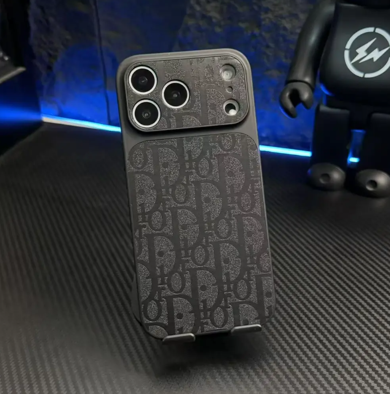 Funda de iPhone de cuero con relieve de cielo estrellado