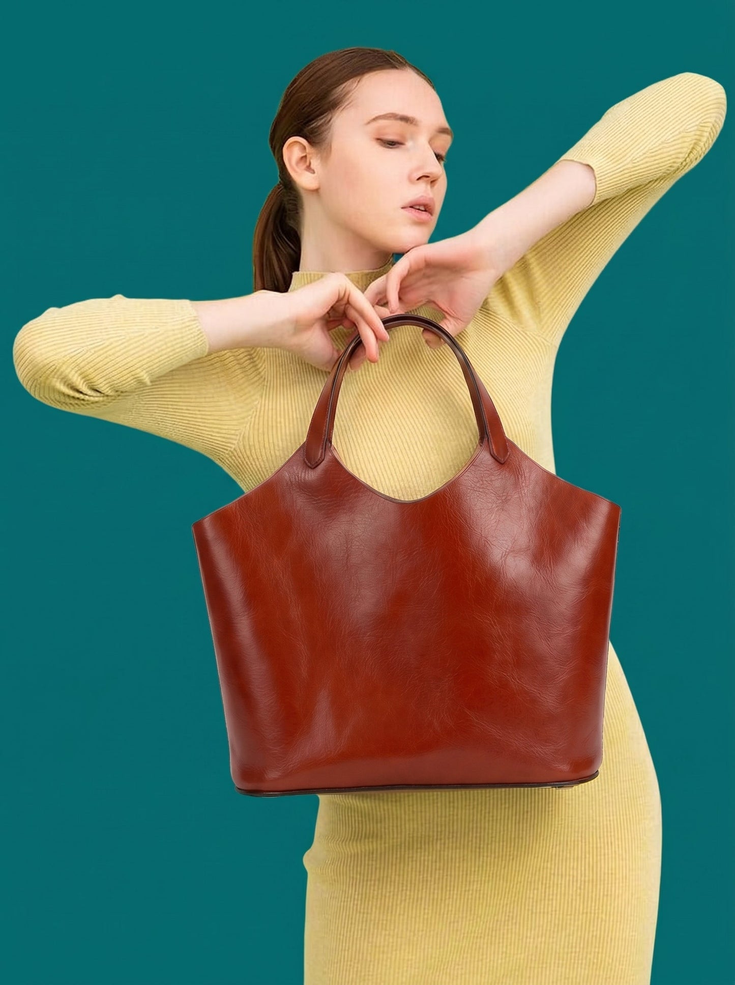 Borsa tote minimal in pelle: stile quotidiano senza sforzo