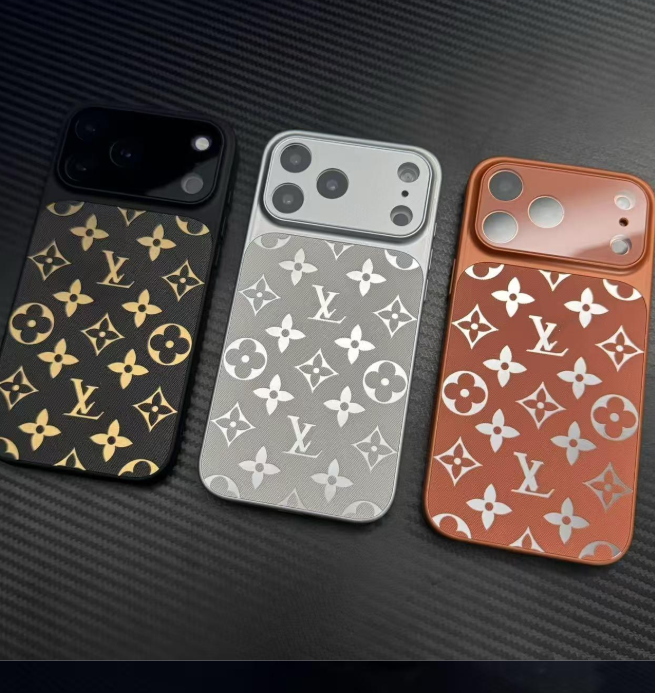 Monogram Embossed Leather-Finish iPhone Case