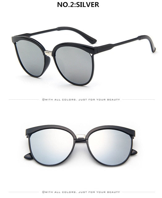 Cat Eye Brand Designer aurinkolasit Naisten Ylelliset Muoviset aurinkolasit Klassiset Retro Ulkoilulasit Oculos De Sol Gafas