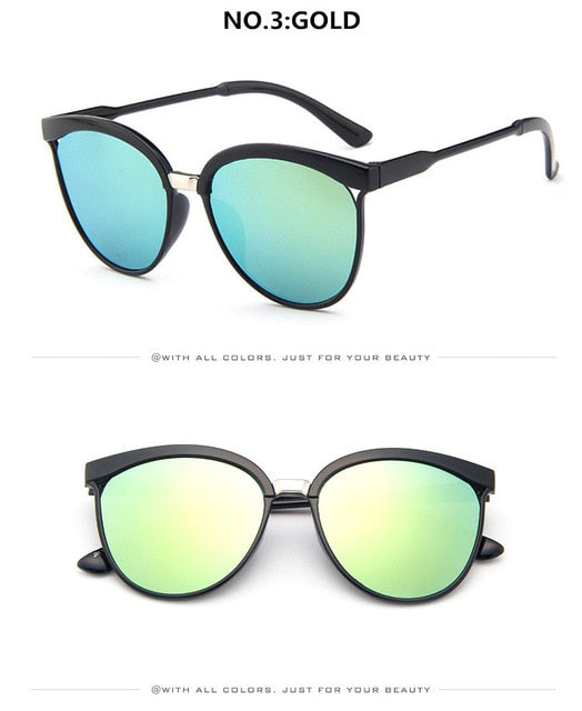 Cat Eye Brand Designer aurinkolasit Naisten Ylelliset Muoviset aurinkolasit Klassiset Retro Ulkoilulasit Oculos De Sol Gafas