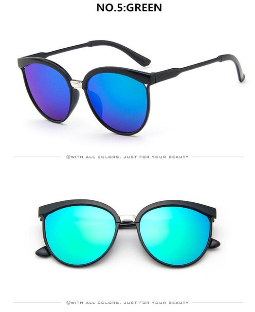 Cat Eye Brand Designer aurinkolasit Naisten Ylelliset Muoviset aurinkolasit Klassiset Retro Ulkoilulasit Oculos De Sol Gafas