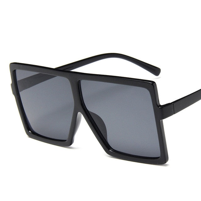 Muoviset Ylisuuret Naisten Aurinkolasit Neliön muotoiset Suunnittelija Isokehykset Aurinkolasit Naisille UV400 Aurinkolasit oculos masculino