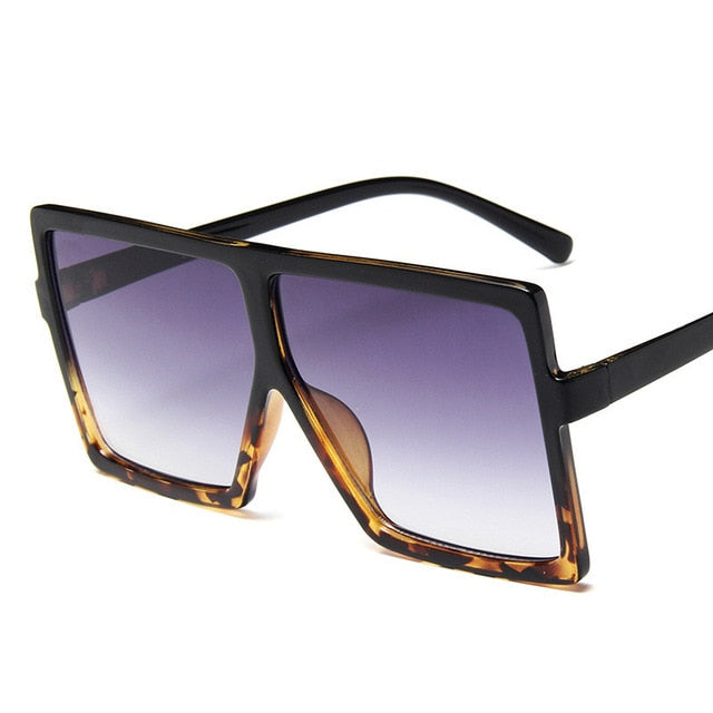 Muoviset Ylisuuret Naisten Aurinkolasit Neliön muotoiset Suunnittelija Isokehykset Aurinkolasit Naisille UV400 Aurinkolasit oculos masculino