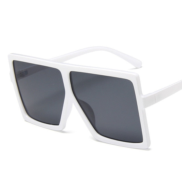 Muoviset Ylisuuret Naisten Aurinkolasit Neliön muotoiset Suunnittelija Isokehykset Aurinkolasit Naisille UV400 Aurinkolasit oculos masculino