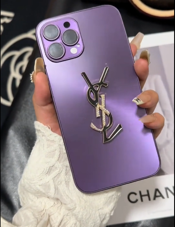 Elegante custodia per iPhone Letter Shine x Mono con catena
