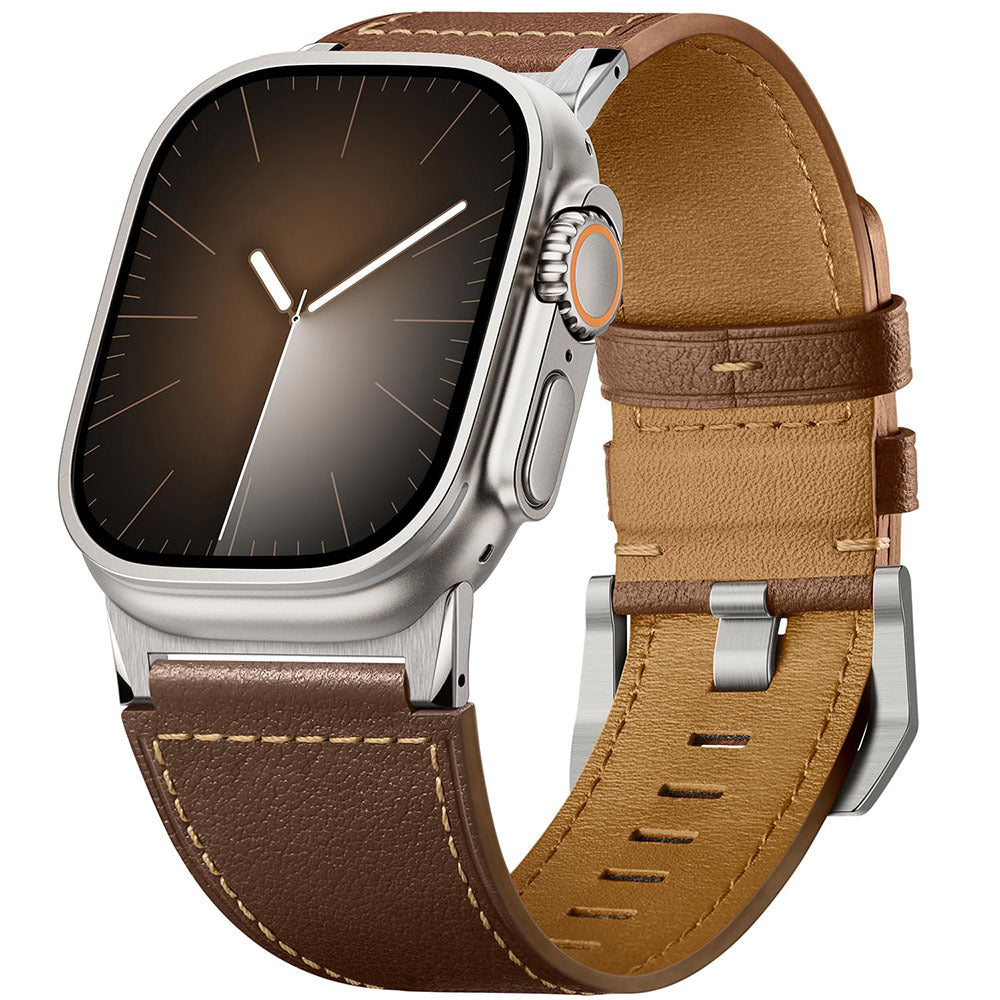 Bracelet Apple Watch Ultra en cuir véritable