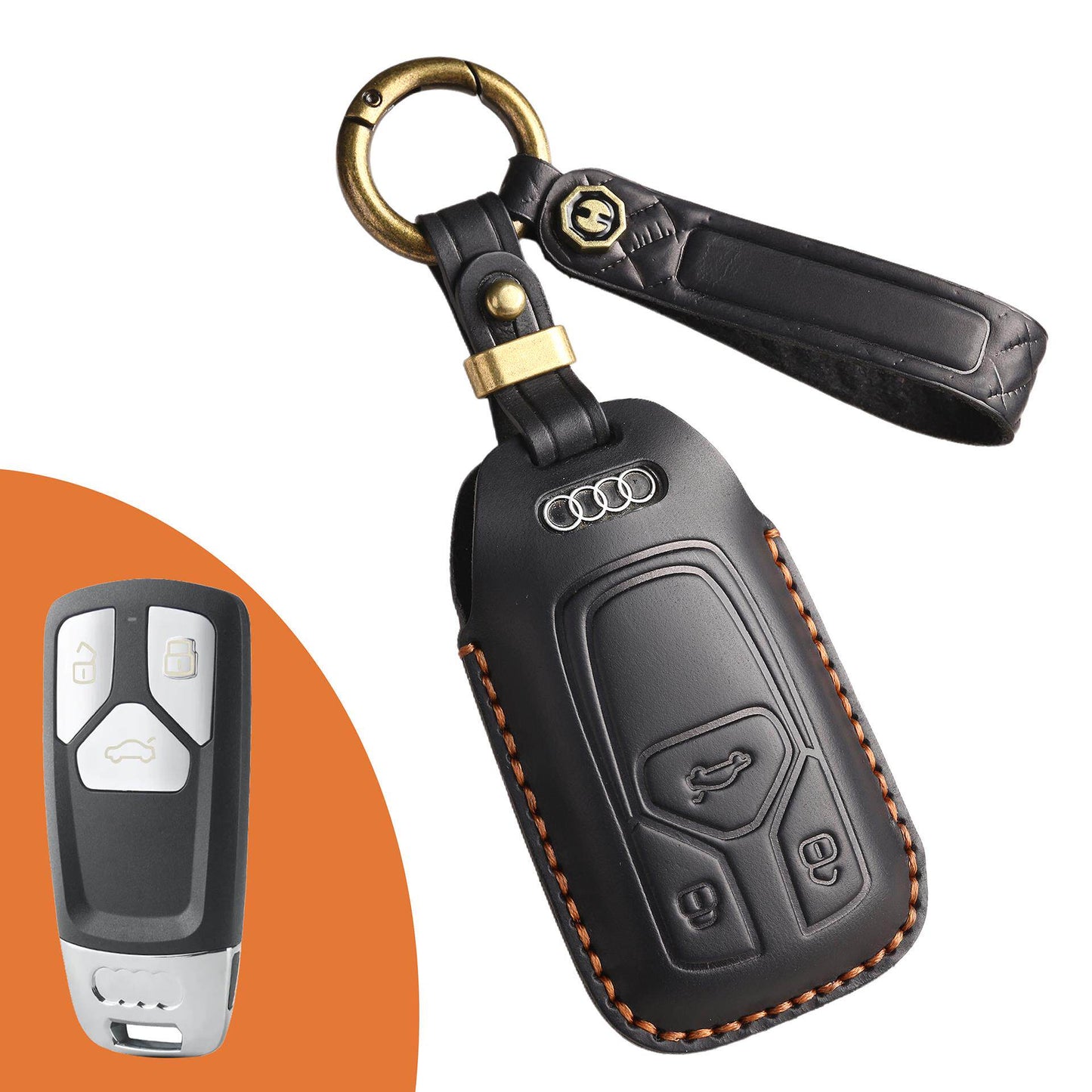 Pouzdro na klíče Audi z prvotřídní kůže