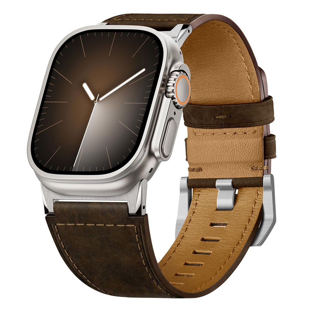 Bracelet Apple Watch Ultra en cuir véritable