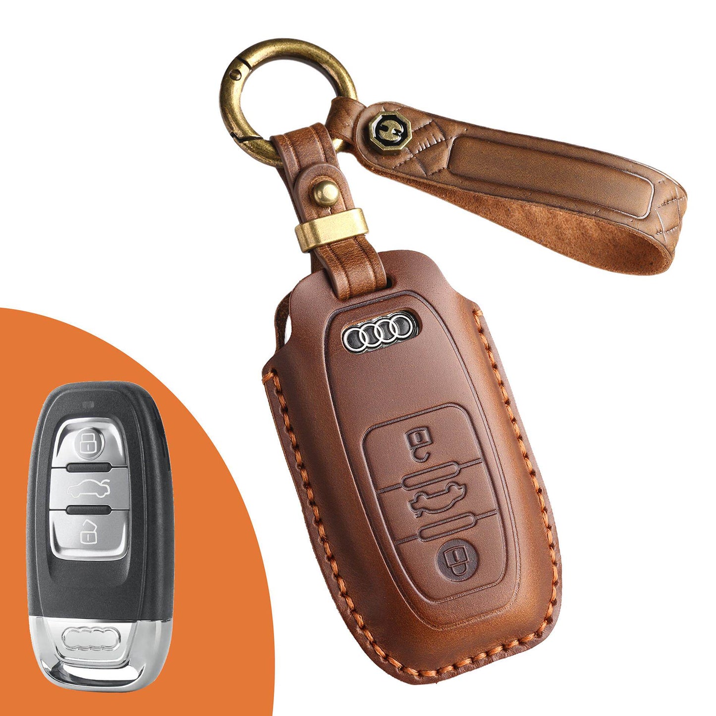 Pouzdro na klíče Audi z prvotřídní kůže
