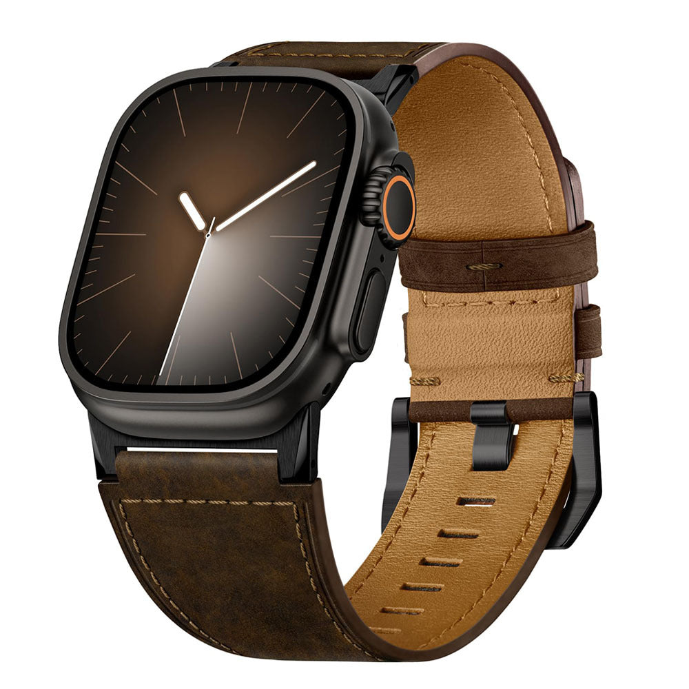 Bracelet Apple Watch Ultra en cuir véritable