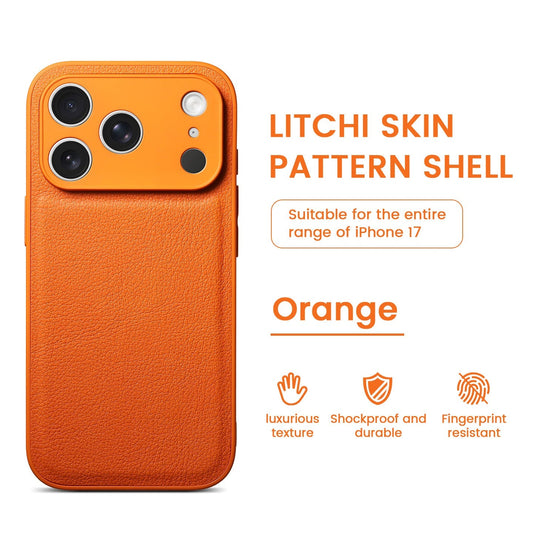 Δερμάτινη θήκη Premium Litchi Skin Pattern για iPhone