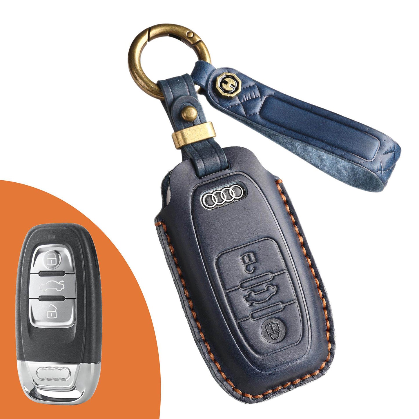 Pouzdro na klíče Audi z prvotřídní kůže