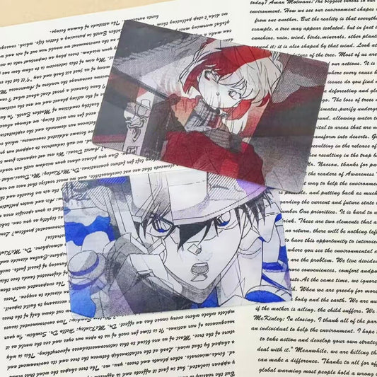 Detektyw Conan Kaitou Kid & Haibara Ai Graffiti Dynamiczna karta soczewkowa 3D